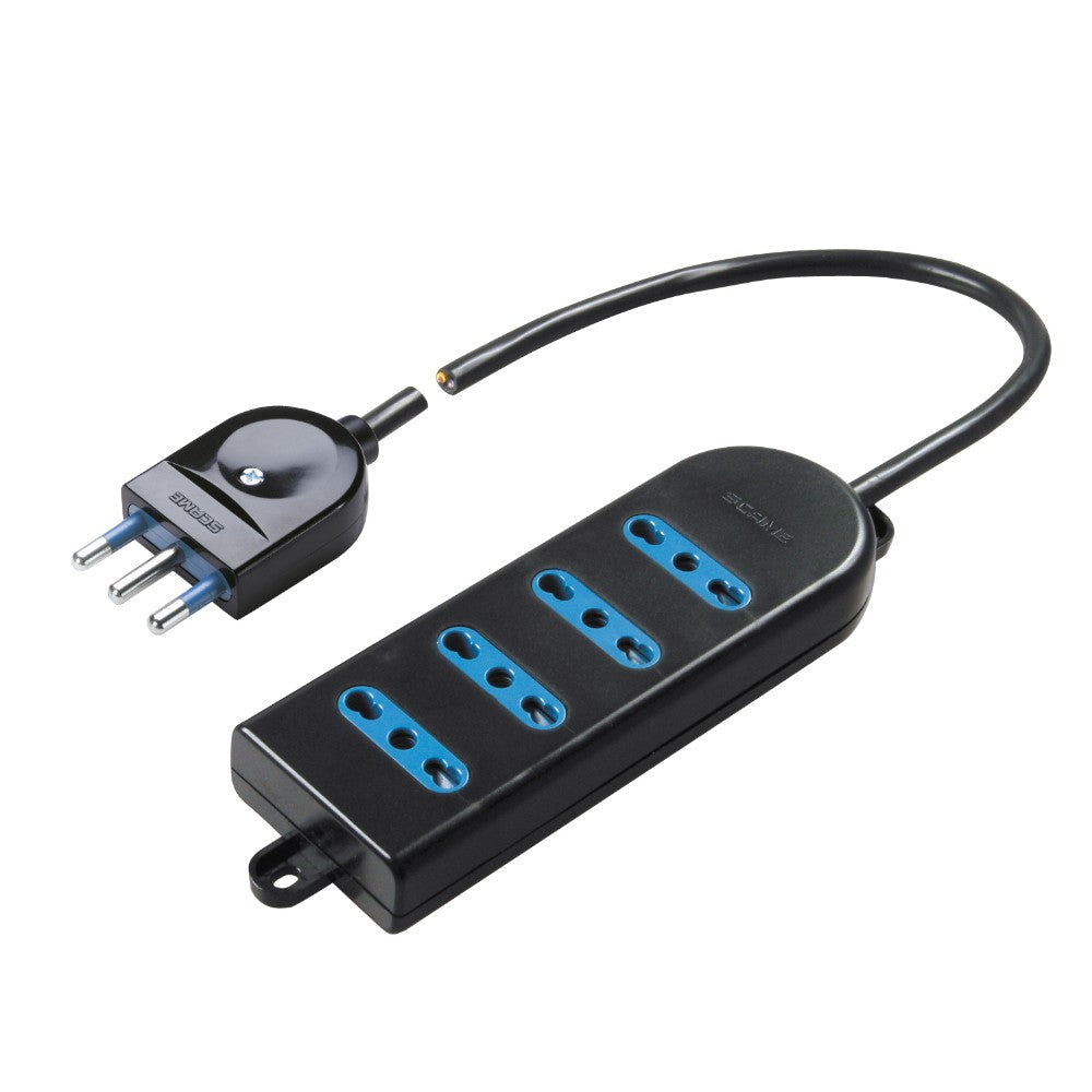 Presa Quadrata 10/16A con Cavo Nero - Modello 369.2 - Polypool Presa Quadrata 10/16A con Cavo Nero - Modello 369.2 - Polypool